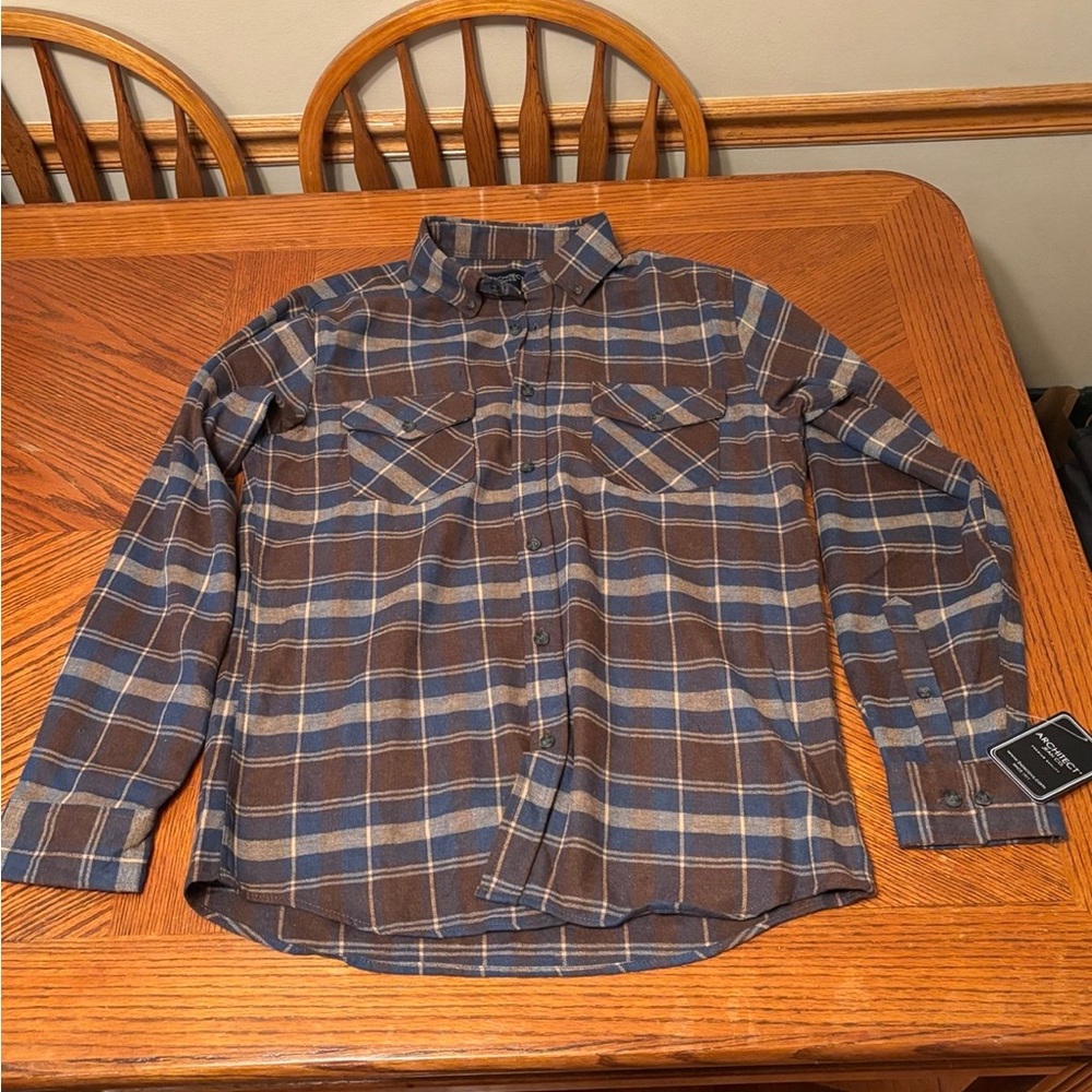 Casual Plaid Button-Down Shirt for Men